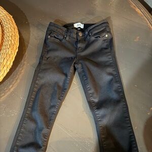 PAIGE BLACK CR0P JEANS SIZE 25